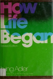 Cover of: How life began by Irving Adler