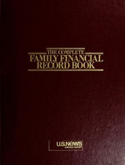 Cover of: The Complete Family Financial Record Book