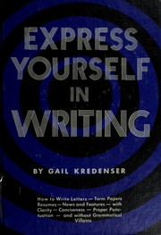 Cover of: Express yourself in writing