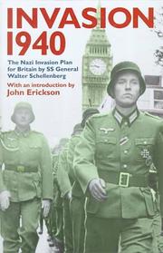 Cover of: Invasion 1940 by Walter Schellenberg, Schellenb