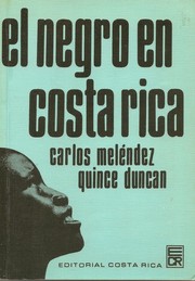 Cover of: El negro en Costa Rica