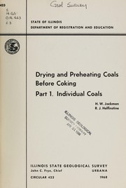 Cover of: Drying and preheating coals before coking by H. W. Jackman