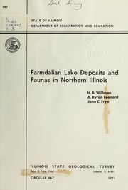 Cover of: Farmdalian lake deposits and faunas in northern Illinois