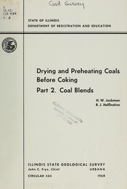 Cover of: Drying and preheating coals before coking: Coal blends