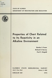 Properties of chert related to its reactivity in an alkaline environment by Gordon S. Fraser