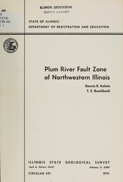 Cover of: Plum River Fault Zone of northwestern Illinois