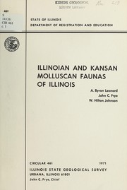 Cover of: Illinoian and Kansan molluscan faunas of Illinois