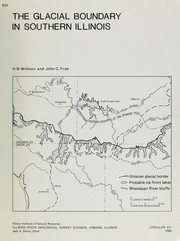 Cover of: The glacial boundary in southern Illinois