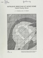 Cover of: Intrusive breccias at Hicks Dome, Hardin County, Illinois