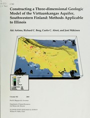 Cover of: Constructing a three-dimensional geologic model of the Virttaankangas Aquifer, Southwestern Finland by Aki Artimo