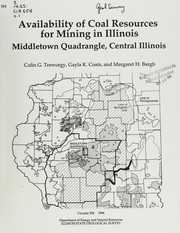 Cover of: Availability of coal resources for mining in Illinois: Middletown Quadrangle, Central Illinois