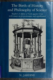 Cover of: The birth of history and philosophy of science by Nicholas Jardine