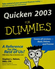 Cover of: Quicken 2003 for dummies by Stephen L. Nelson
