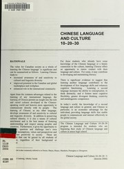 Cover of: Chinese language and culture 10-20-30