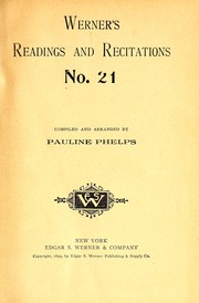 Cover of: Dialect selections by Pauline Phelps