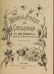 Cover of: Hymns in prose for children by Anna Laetitia Barbauld