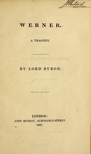 Cover of: Werner by by Lord Byron.