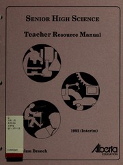 Cover of: Senior high science, teacher resource manual