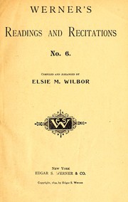 Cover of: [For religious occasions] by Elsie M. Wilbor