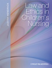 Cover of: Law and ethics in children's nursing