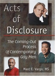 Cover of: Acts of Disclosure by Marc Vargo, Marc Vargo