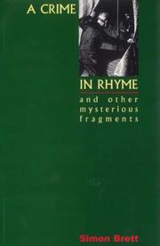 Crime in Rhyme and Other Mysterious Fragments by Simon Brett