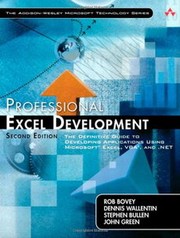 Cover of: Professional Excel development by Rob Bovey