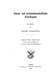 Cover of: Über sociale Differenzierung. by Georg Simmel