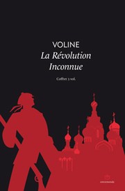 Cover of: La Révolution Inconnue by 