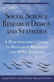 Cover of: Social Science Research Design and Statistics: A Practitioner