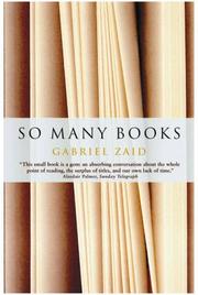 Cover of: So Many Books by Gabriel Zaid