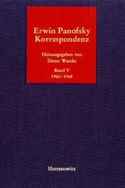 Cover of: Erwin Panofsky: Korrespondenz
