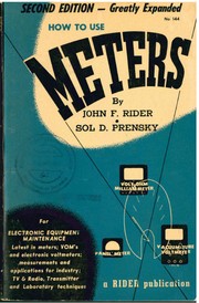 Cover of: How to use meters