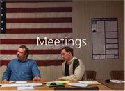 Cover of: Meetings