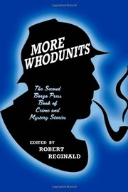 Cover of: More Whodunits by edited by Robert Reginald