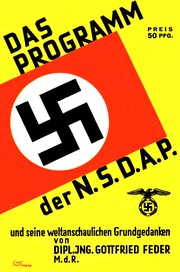 Cover of: Das Programm de NSDAP: und seine weltanschaulichen Grundgedanken.