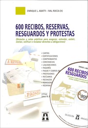 Cover of: 600 RECIBOS, RESERVAS, RESGUARDOS Y PROTESTAS. Incluye CD-ROM