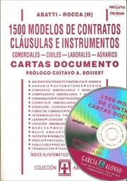 Cover of: 1500 MODELOS DE CONTRATOS, CLÁUSULAS E INSTRUMENTOS. Comerciales, civiles, laborales, agrarios. TOMO VII, prólogo Gustavo A. Bossert
