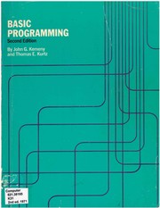 Cover of: Basic programming by John G. Kemeny