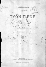 Cover of: Työn Tiede: Taylor-järjestelmästä eli Scientific Management'ista käytäntöön sovellutettuna