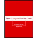 Cover of: Speech Preparation Workbook