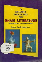 A short history of Khasi literature by Hamlet Bareh