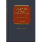 Cover of: Lillard by David Hicks Lillard