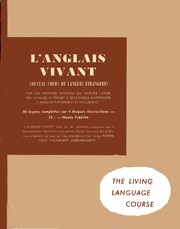 Cover of: L'anglais vivant: manuel de conversation