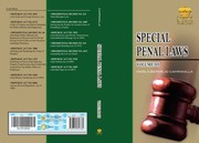 Cover of: Special Penal Laws, Volume Three