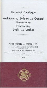 Cover of: Illustrated Catalogue of Architectural, Builders and General Brassfoundry Ironfoundry Locks and Latches | 