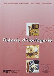 Cover of: Théorie d'Horlogerie by 