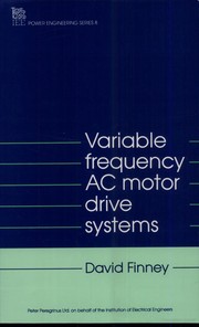 Cover of: Variable frequency AC motor drive systems by David Finney, David Finney