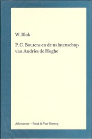 Cover of: P.C. Boutens en de nalatenschap van Andries de Hoghe