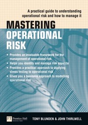 Cover of: Mastering operational risk by Tony Blunden